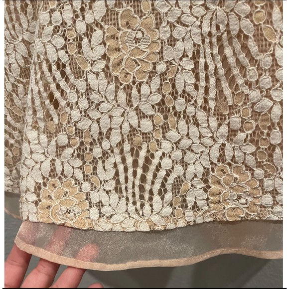 LULUS Ivory Lace Spaghetti Straps Mini Dress - Picture 4 of 4